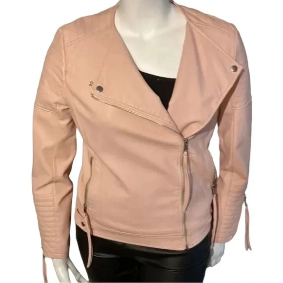 SIMPLY Styled by Sears - Pink Faux Leather Jacket. - Picture 10 of 10